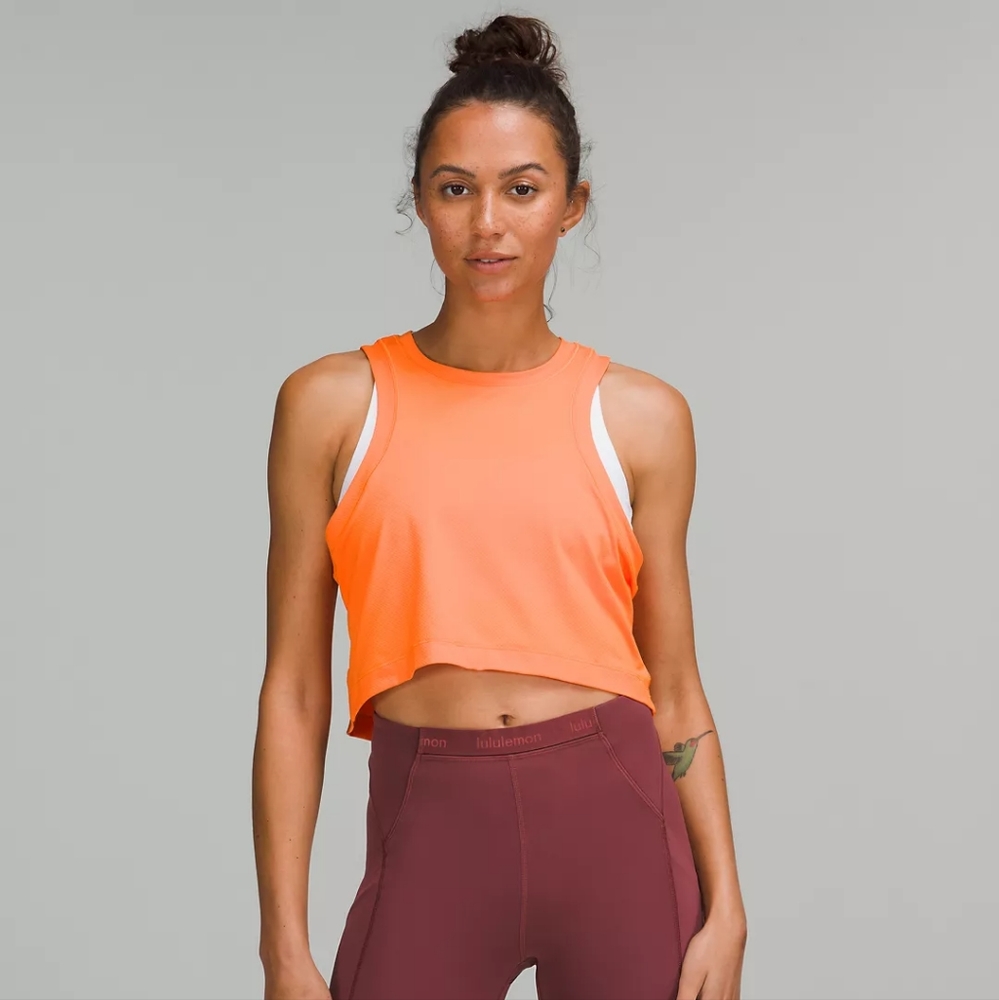 Lululemon Open-Back Cropped Training Tank Top